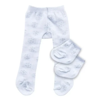 Abbildung von Heless Puppenkleidung Strumpfhose mit Söckchen Eiskristal, für 28 35 cm Puppe