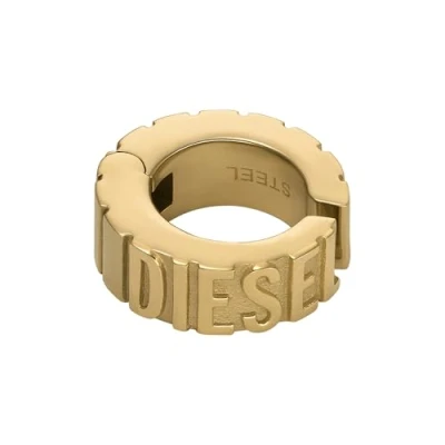 Abbildung von Diesel Unisex Font Ear Cuff Ohrring Edelstahl goldfarben, DX1565710