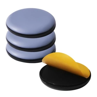 Abbildung von Teflongleiter Selbstklebend Profi Möbelgleiter/Teppichgleiter PTFE Rund&amp;Quadratisch (4, kreisförmig,50mm)