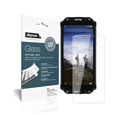 Abbildung von dipos I 2X Displayschutz klar kompatibel mit Oukitel WP2 Schutzfolie 9H Anti Shock