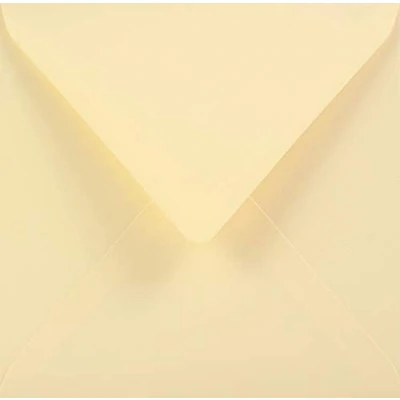 Abbildung von Netuno 25 quadratische Umschläge Vanille 153 x mm 115g Sirio Color Paglierino farbige Briefhüllen quadratisch Briefumschläge bunt für Hochzeits Karten Einladungs Papier elegant