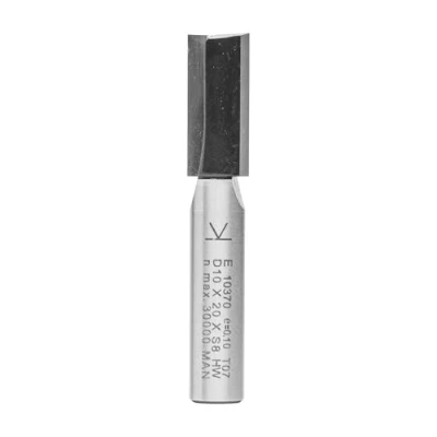 Abbildung von ENT 10370 Nutfräser HW, Schaft (S) 8 mm, Durchmesser (D) 10 NL 20 SL 32 GL 52 mm