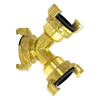 Abbildung von VARIOSAN Schnellkupplung Y Verteiler 12470, universal, Messing blank, System Geka