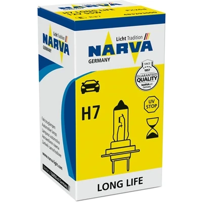 Abbildung von NARVA 483293000 Glühlampe, Fernscheinwerfer H7 12V 55W Halogen VOLKSWAGEN: Golf 7 Schrägheck, Passat B6 Variant, Touran I, BMW: 3 Touring, 5 Limousine