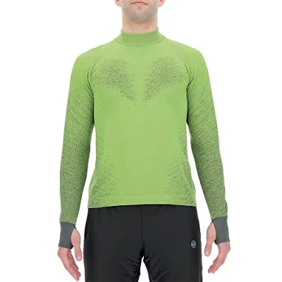 Abbildung von UYN Herren Running Exceleration Sweatshirt, Yellow Fluo/Black, XXL