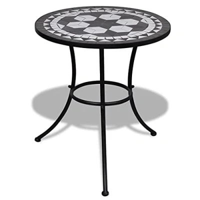 Abbildung von vidaXL Mosaik Gartentisch 60cm Mosaiktisch Gartenmöbel Tisch Beistelltisch