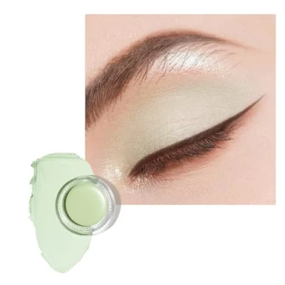 Abbildung von Oulac Matte Lidschatten Mintgrün Wasserfest Primer Feine Textur Hält 16 Stunden + Schnell Trocknend Wischfeste Oberfläche Vegan 06g (CM08) Mint