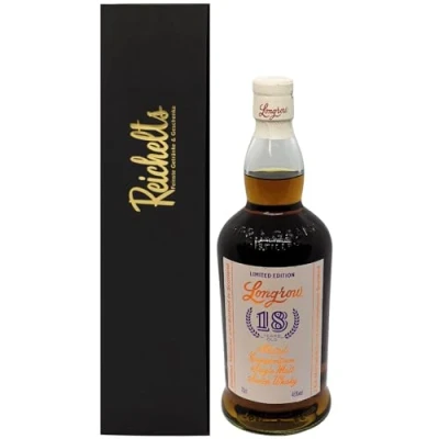 Abbildung von Longrow 18 Jahre Single Malt Scotch Whisky Limited Edition 0,7 l 46% als Geschenkset mit Präsentbox by Reichelts