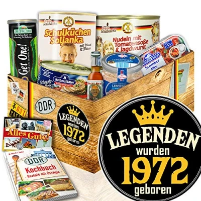 Abbildung von Legenden 1972 DDR Geschenkkorb Idee Geschenk ostprodukte Paket