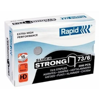 Abbildung von Rapid 24890200 Heftklammern 73/6mm Super Strong, verzinkt, 5000 Stück