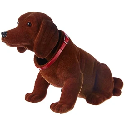 Abbildung von SIMBA Dekofigur Wackelkopf Waldi, Wackelhund, 1 Stück zufällige Farbe (hellbraun oder dunkelbraun)