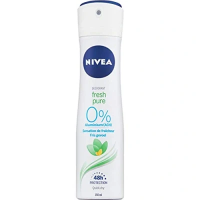 Abbildung von Nivea Fresh Pure 0% Aluminium Salze Spray Deodorant 150 ml