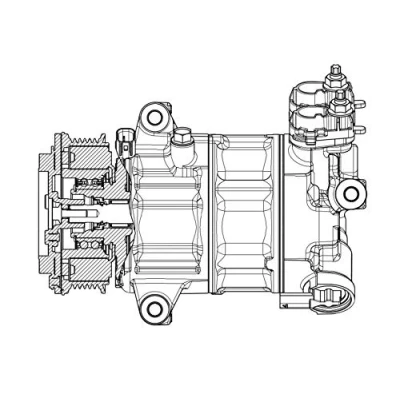 Abbildung von Kompressor, Klimaanlage MAHLE ORIGINAL ACP 654 000P