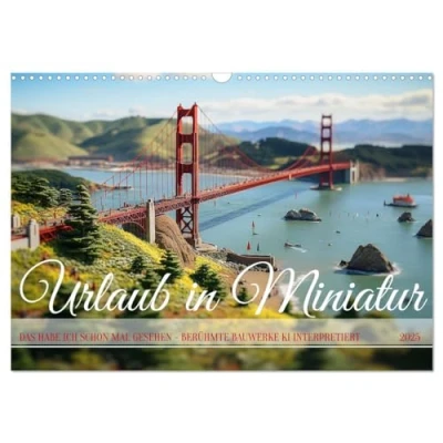 Abbildung von Urlaub in Miniatur (Wandkalender 2025 DIN A3 quer), CALVENDO Monatskalender