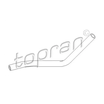 Abbildung von TOPRAN 111 980 Hydraulikschlauch, Lenkung von Ausgleichsbehälter nach Hydraulikpumpe AUDI: A4 B6 Avant, B5 Limousine
