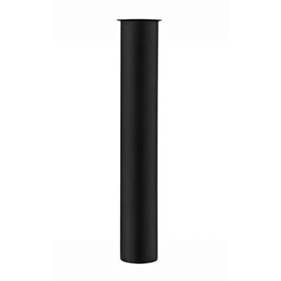 Abbildung von Messing Tauchrohr 300mm für Siphon Geruchsverschluss, Keymark Verlängerung Rohr 32mm Abfluss, Verstellrohr Flaschensiphon, Schwarz matt