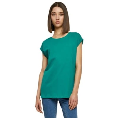 Abbildung von Urban Classics Extended Shoulder Tshirt basic, Damen, Größe: XS, Fresh green