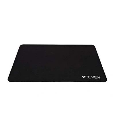 Abbildung von V7 MP02BLK Mauspad antibakteriell, Mousepad mit Rutschfester Unterlage aus Recyclinggummi (220 X 180 mm) schwarz