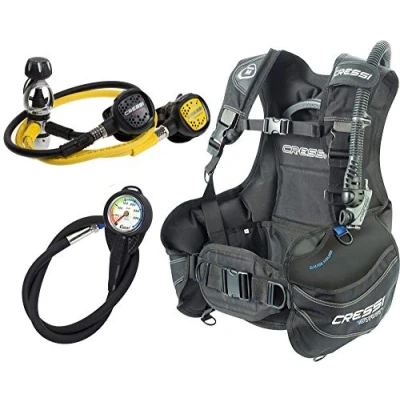 Abbildung von Cressi Tauch Start Scuba Set, Schwarz, XS