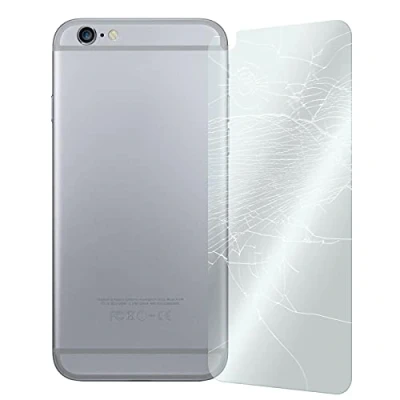Abbildung von PhoneNatic 1er Pack Glas Folie Rückseite klar kompatibel mit Apple iPhone 6s / 6 Schutzglas für