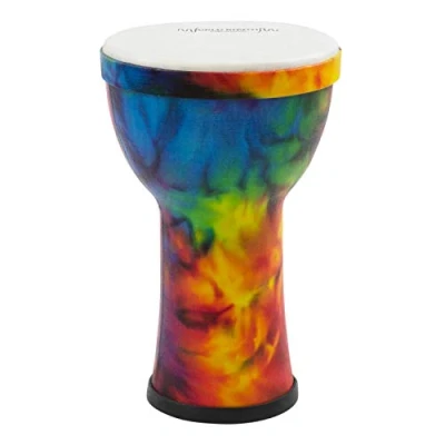 Abbildung von World Rhythm Djembe aus PVC, 15 cm, regenbogenfarben