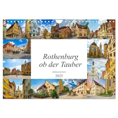 Abbildung von Rothenburg ob der Tauber Impressionen (Wandkalender 2025 DIN A4 quer), CALVENDO Monatskalender