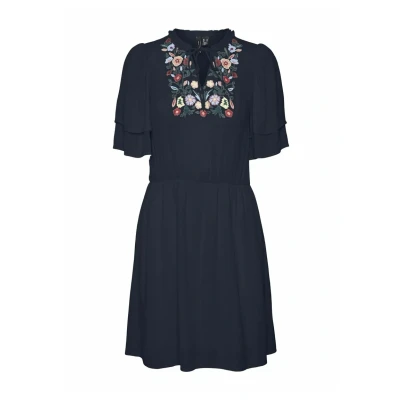 Abbildung von Vero Moda Vmsina Kurzes Freizeitkleid, Damen, Größe: XS, Navy blazer
