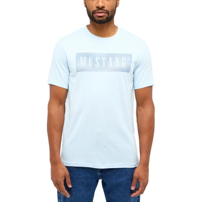 Abbildung von Mustang Print Tshirt print, Herren, Größe: Small, Blau