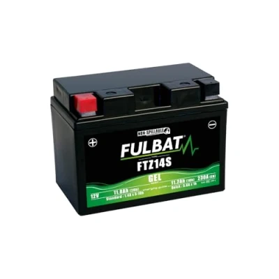Abbildung von FULBAT Motorradbatterie FTZ14S / YTZ14S, 12 V, 11,8 Ah, 230 A