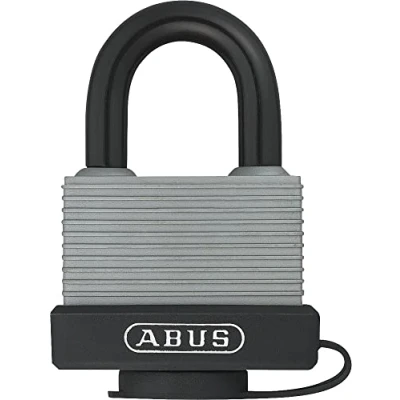 Abbildung von Abus Fahrradschloss 70AL/45 silber. Schlüsselschloss. 7 cm. grau