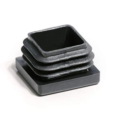 Abbildung von Enkotrade 10 Stück Lamellenstopfen für Vierkantrohre, 12x12 mm, Rohrabdeckung aus hochwertigem Polyethylen Kunststoff, Stopfen, Endstopfen, Kappen, Gleiter Rohrstopfen Quadratisch
