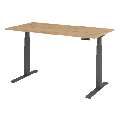 Abbildung von Hammerbacher Schreibtisch XDKB16 Asteiche/Graphit
