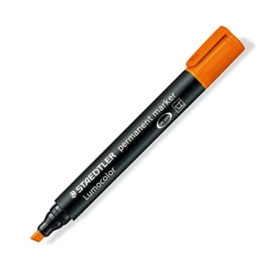Abbildung von 10 x Staedtler Marker Lumocolor permanent 2 5mm orange