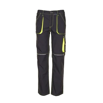 Abbildung von Planam Basalt Herren Neon Bundhose anthrazit gelb Modell 6220 Größe 46