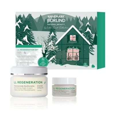 Abbildung von ANNEMARIE BÖRLIND LL REGENERATION Nachtpflege Set X MAS regenerierende Nachtcreme (50ml) + Geschenk Kennenlerngröße Tagescreme (15ml) fördert Zellregeneration und Zellerneuerung