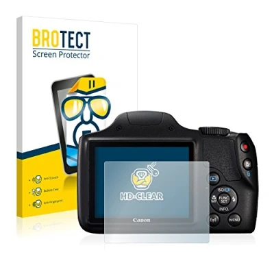Abbildung von BROTECT (2 Stück Schutzfolie für Canon PowerShot SX540 HS Displayschutz Folie Ultra Klar