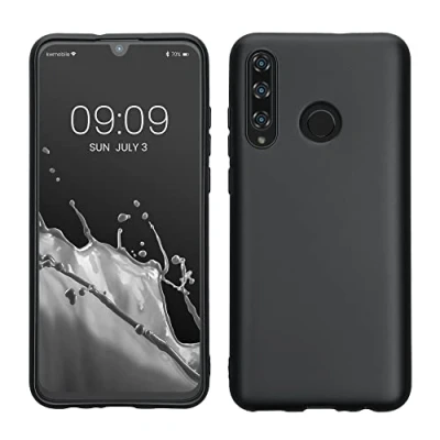 Abbildung von kwmobile Case kompatibel mit Honor 20 Lite Hülle Schutzhülle aus Silikon metallisch schimmernd Handyhülle Metallic Grau
