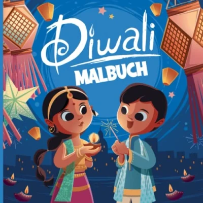 Abbildung von Diwali Malbuch: A Holy Jolly Buch für Kinder und Kleinkinder Perfektes Geschenk alle zu feiern das Fest der Lichter