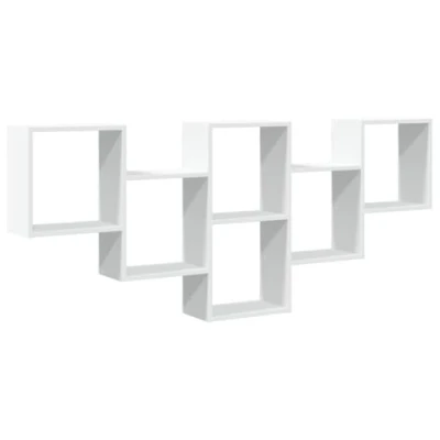Abbildung von vidaXL Regal Wandregal Weiß 159x18x66 cm Holzwerkstoff, 1 tlg.