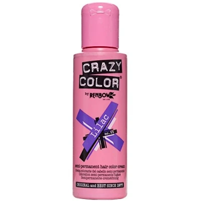 Abbildung von Renbow Crazy Color semi permanente Creme Haarfarbe 2 x Lilac, 100 ml
