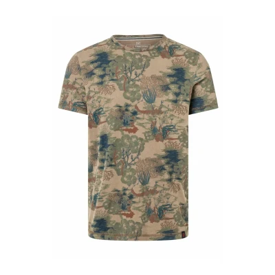 Abbildung von Timezone Kurzarm MIT Unterwasserweltmotiven Tshirt print, Herren, Größe: Small, Braun