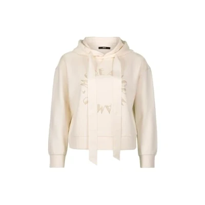 Abbildung von zero Textmotiv Kapuzenpullover, Damen, Größe: 36, Patch creamcream
