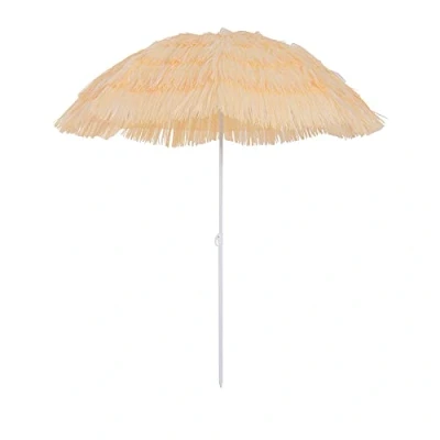 Abbildung von Sonnenschirm Hawaiischirm Strandschirm Partyschirm Gartenschirm in verschiedenen Farben 4 Modelle (Hawaiischirm/Ø160cm/bunt)