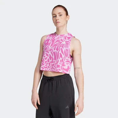 Abbildung von adidas Performance Train Essentials ALL OVER Printed Workout Top, Damen, Größe: Large, Bliss lilac