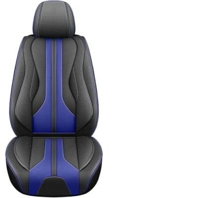 Abbildung von Eunncu Autositzbezüge komplettes Set Universal in Stylish Design Schonbezüge für Vordersitze und Rückbank Auto Sitzbezüge Airbag Kompatibel Premium Wasserdicht Sitzbezug, Blau