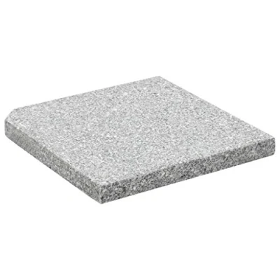 Abbildung von vidaXL Schirmhalter Sonnenschirm Gewichtsplatte Granit 25 kg Quadratisch Grau, 1 tlg.