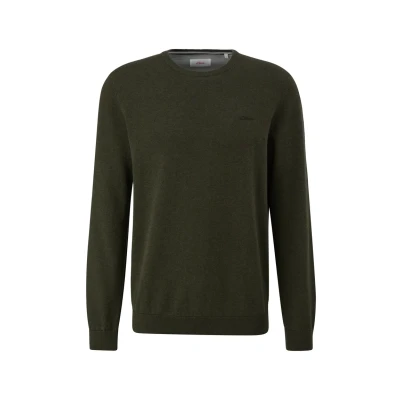 Abbildung von s.Oliver Strickpullover, Herren, Größe: XXL, Olivgrün