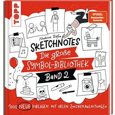 Abbildung von Sketchnotes. Die große Symbol Bibliothek. Band 2.: 1.000 neue Vorlagen mit vielen Zeichenanleitungen