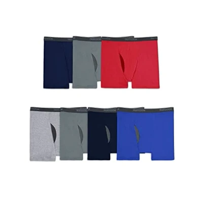 Abbildung von Fruit of the Loom Herren Coolzone Boxer Briefs, Moisture Wicking &amp; Breathable, Assorted Color Multipacks Retroshorts, Big Man 7er Pack, 5X Large