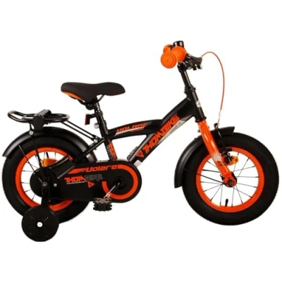 Abbildung von Thombike Kinderfahrrad Jungen 12 Zoll Schwarz Orange